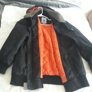 Mens Rainforest RL Flight Bomber Winter Coat. Black Nylon/Polyester Size 3XLT